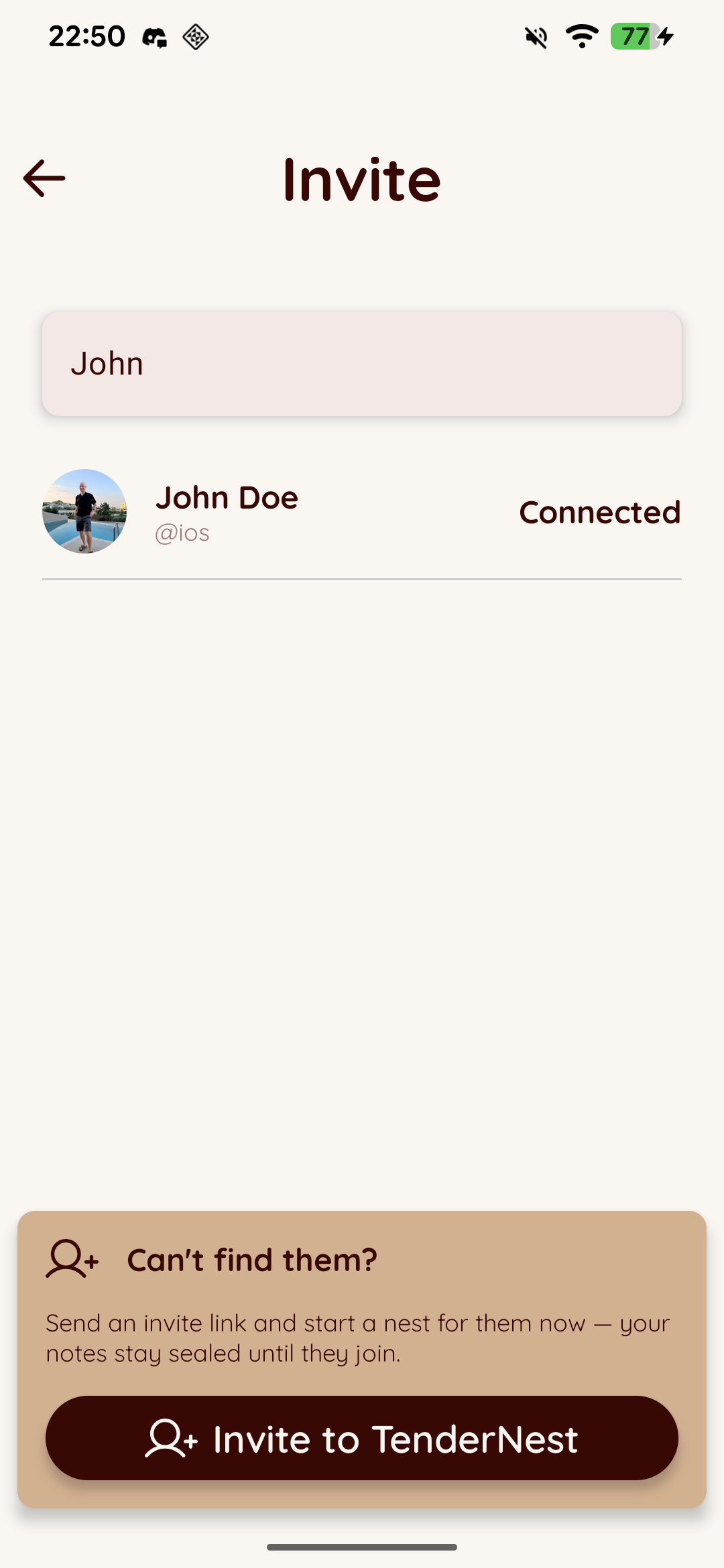 Search by name or email